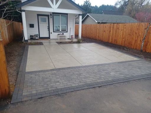 Stamped decorative concrete in the Portland metro